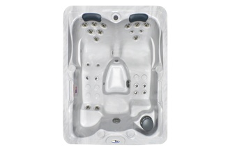 Catalina Spas compact hot tub shell, supplied by Coastal Hot Tubs and Wellness in Cornwall
