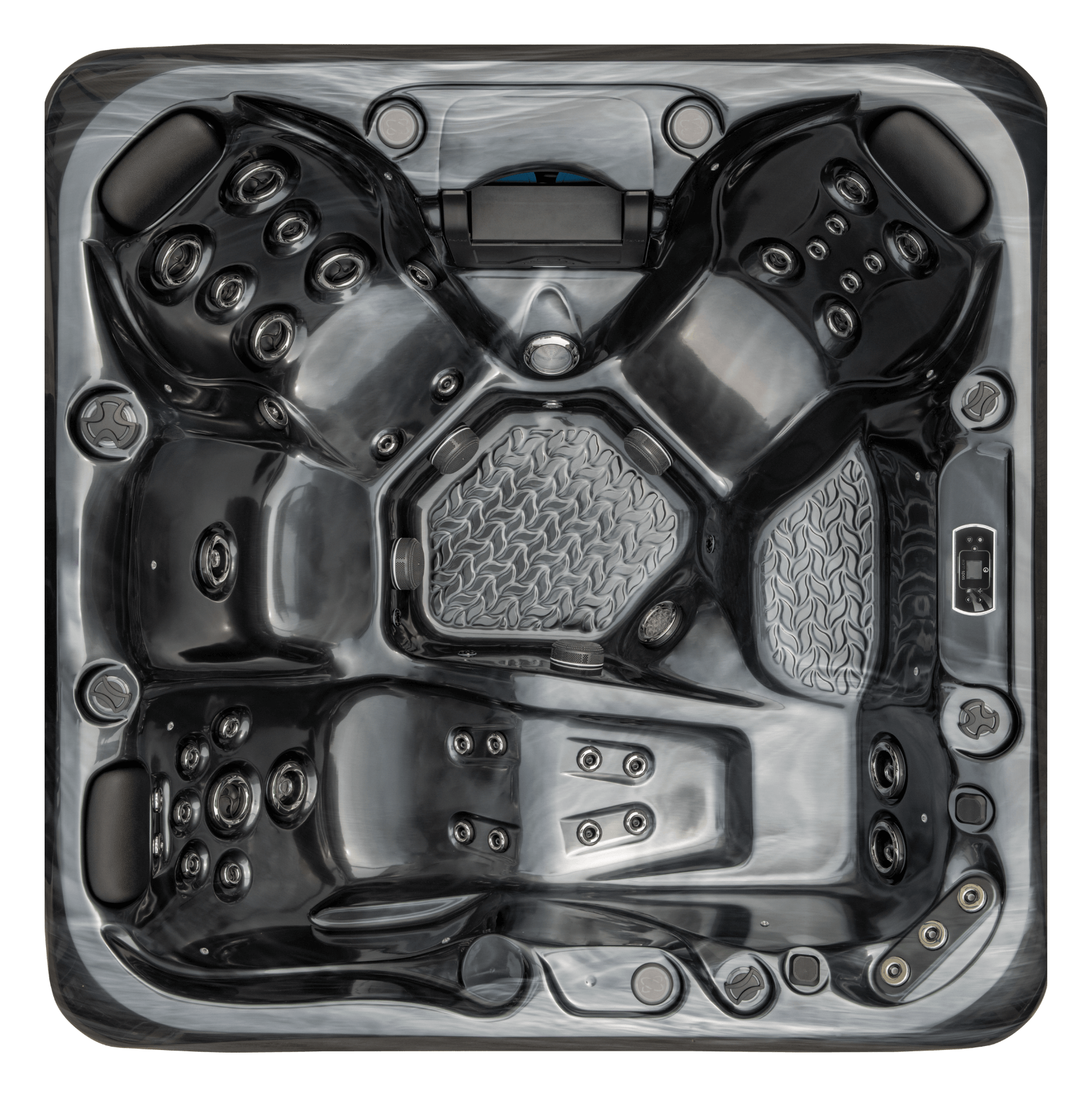 Earth Spas Erebus II hot tub in Pearl Shadow finish
