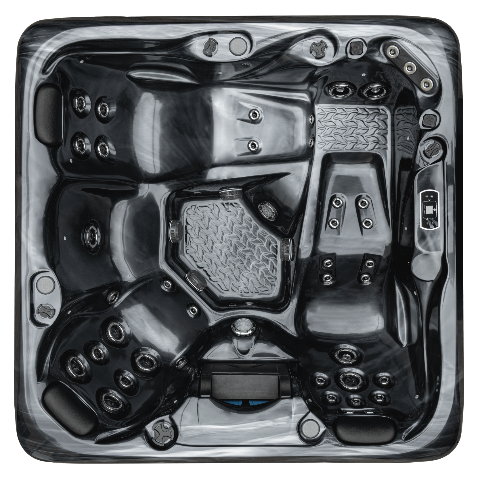 Earth Spas Uluru II hot tub in Pearl Shadow finish