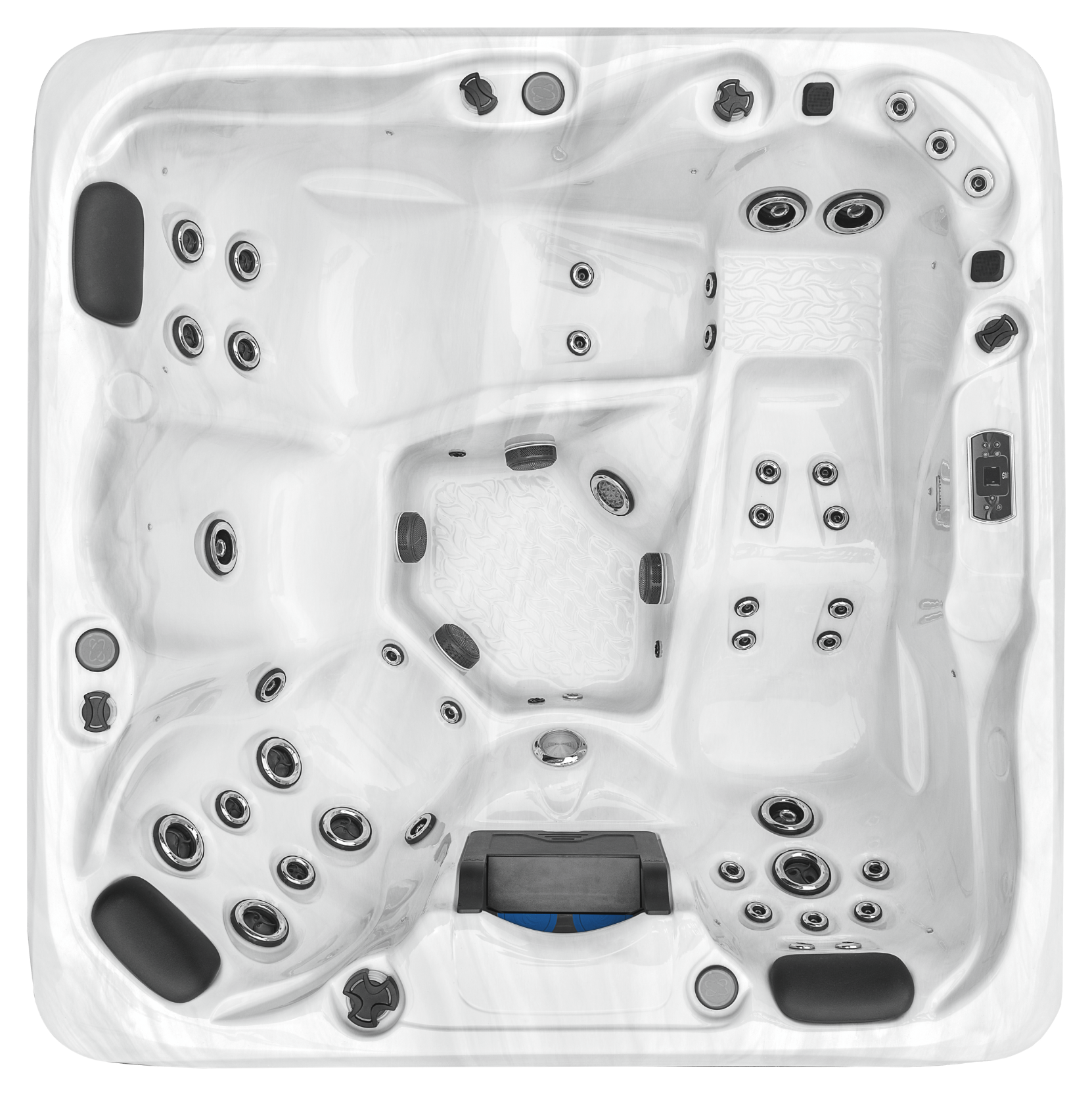 Earth Spas Uluru II hot tub in Sterling Silver finish